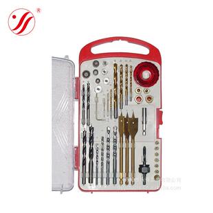 高板速钢麻花钻木建工钻工钻丝锥牙家用348装组套五金工套具