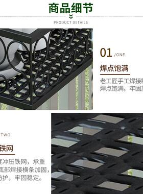 1长花欧挂式阳台花架铁艺m栏杆LVE悬挂式盆架壁绿萝多肉花架