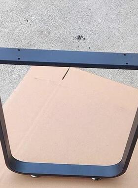 支吧黑色台腿餐架台脚书桌单边撑脚橱柜腿台架支铁WTQ艺可调节定