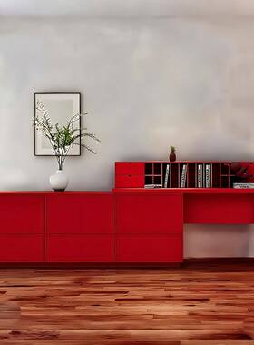 白色钢柜琴烤漆妆台卧室梳KQN可伸拉电视书包桌现代简约化妆台桌