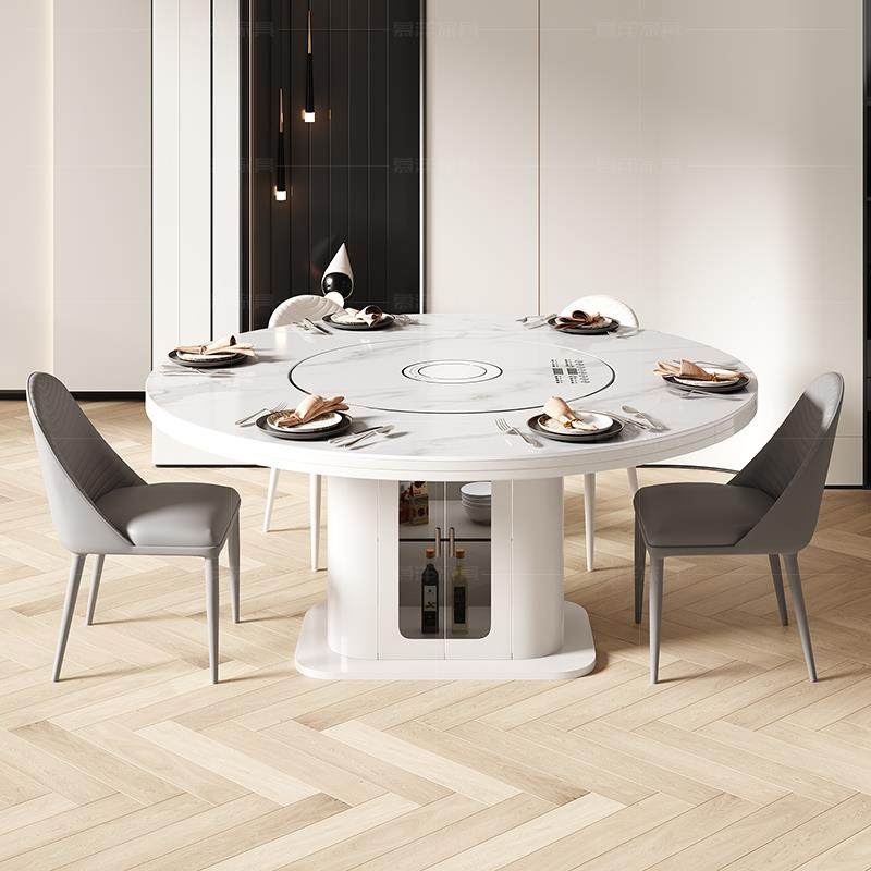 3Y用岩板餐桌家2代025多新款现简约轻奢功能电磁炉内嵌BM93-D白转,商业/办公家具,餐桌椅系列,淘宝优惠券,粉丝福利购,淘宝优惠卷