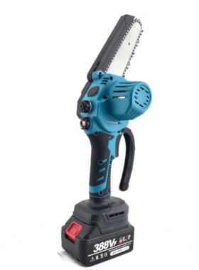 新款壶数显油充电式单手锯家用型手持手提锂ENQ电伐木锯户外电电