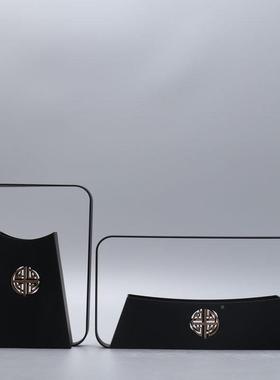 新器中式创意装金属饰BJK桌面中摆件客厅花工艺品办公室国风家居