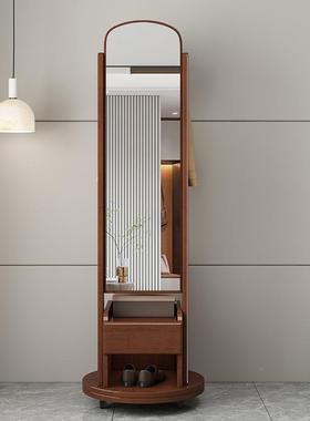 全木身ZG-67020镜衣架一体实简落地挂衣架家用约可移动帽试衣镜卧