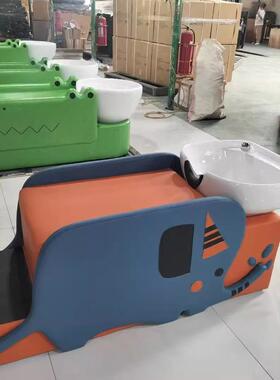 儿理童洗头床发店小洗孩头45211床平躺冲水发廊专用儿童发卡通剪