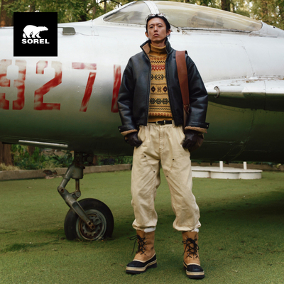 SOREL CARIBOU™男子猎鸭靴时尚防水干爽舒暖绒毛雪地靴NM1000