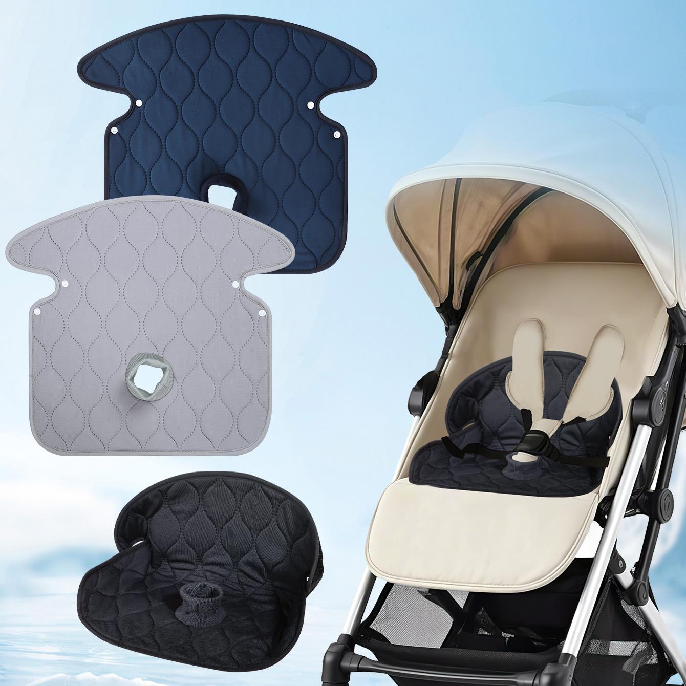 爆款婴儿推车坐垫隔尿垫网布表面透气亲肤柔软吸水防漏餐椅汽车用