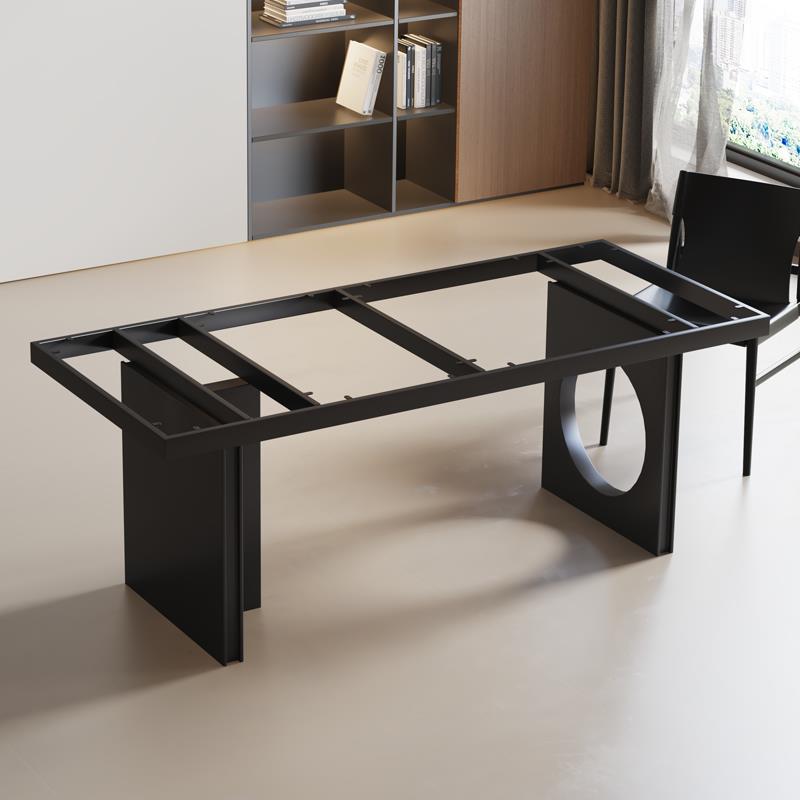 高端餐奢石餐桌底座岩板大理石桌脚支架办公桌茶桌书桌腿支撑架