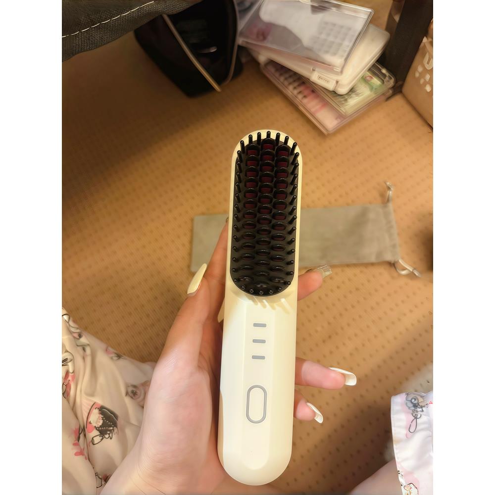 卷发器宿舍可用便携无线直发梳便携负离子不伤发直卷两用神器女