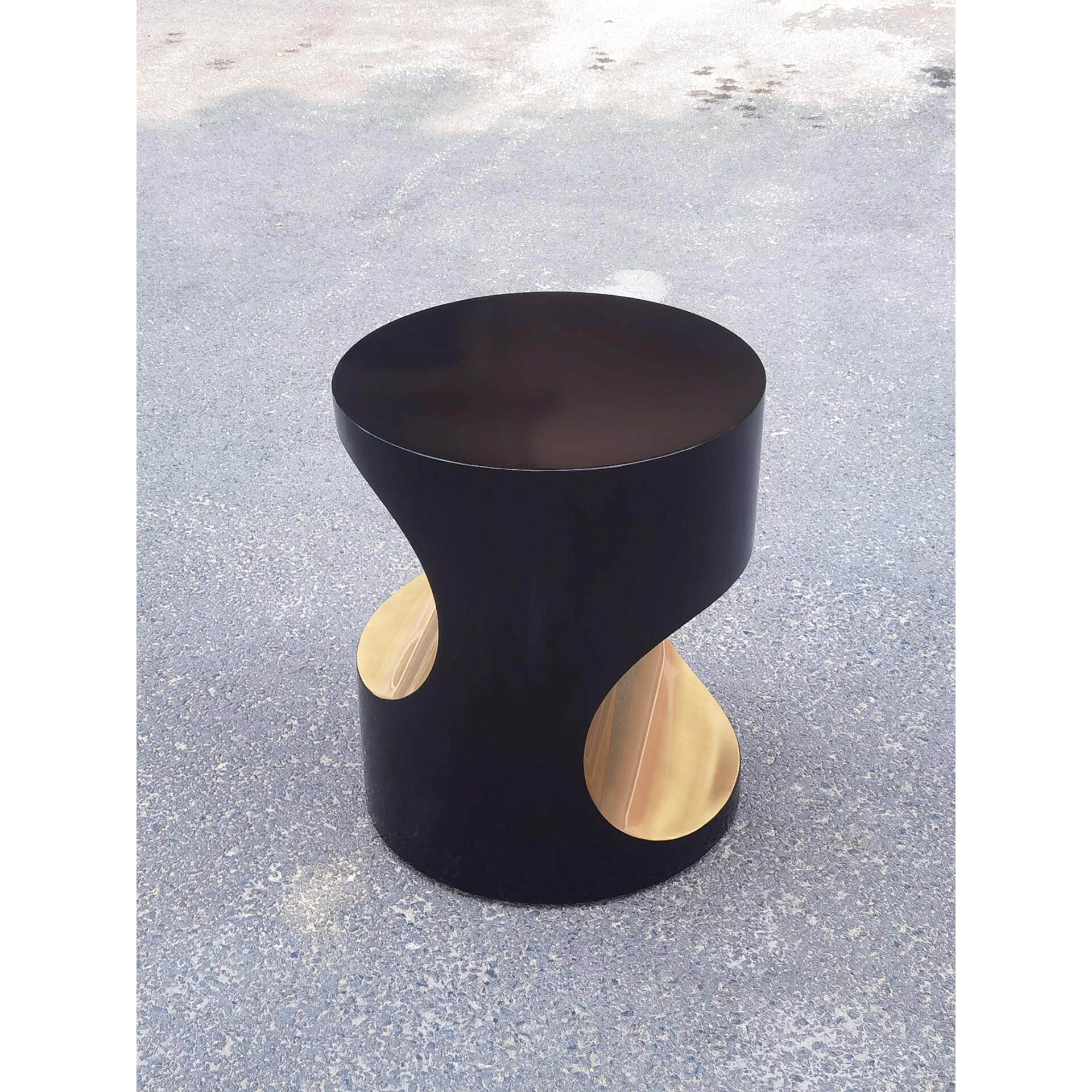 意大利不锈钢边桌,简约异形金属角桌,无障碍豪华设计师小茶几,