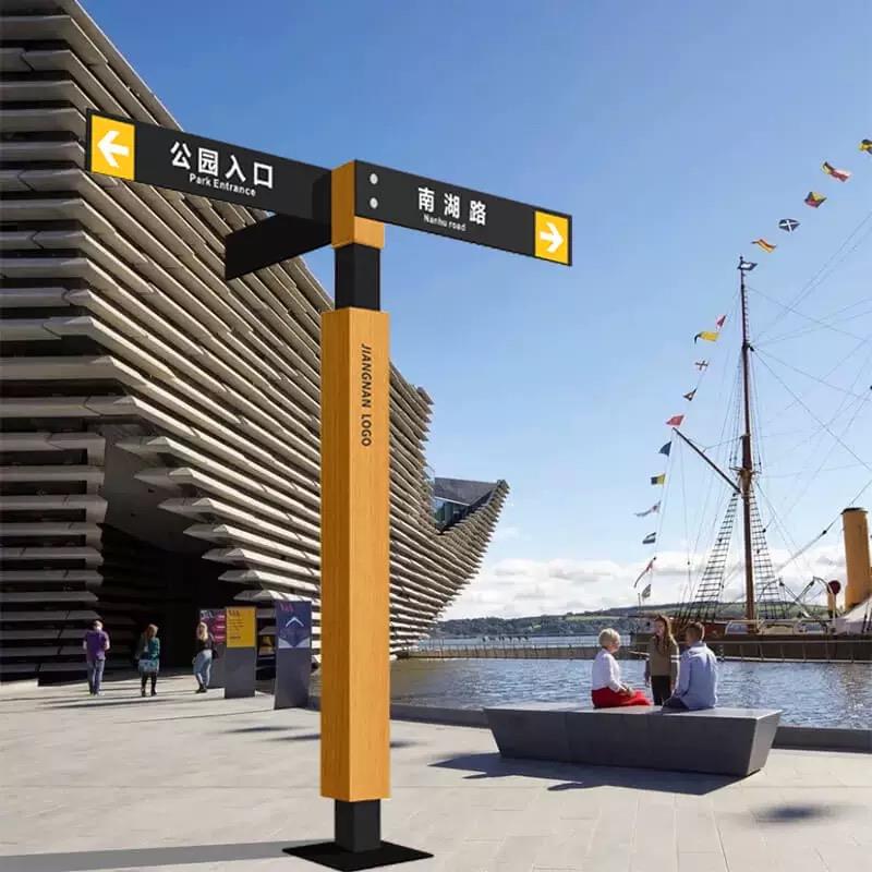 指路牌指示牌导视牌户外景区立式导向牌标识路牌园区公园路牌定制