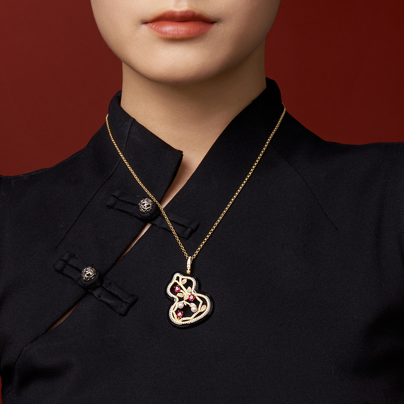 诺帕娜【裙子姐姐生日宴】s925银国风葫芦挂坠HJ991130001