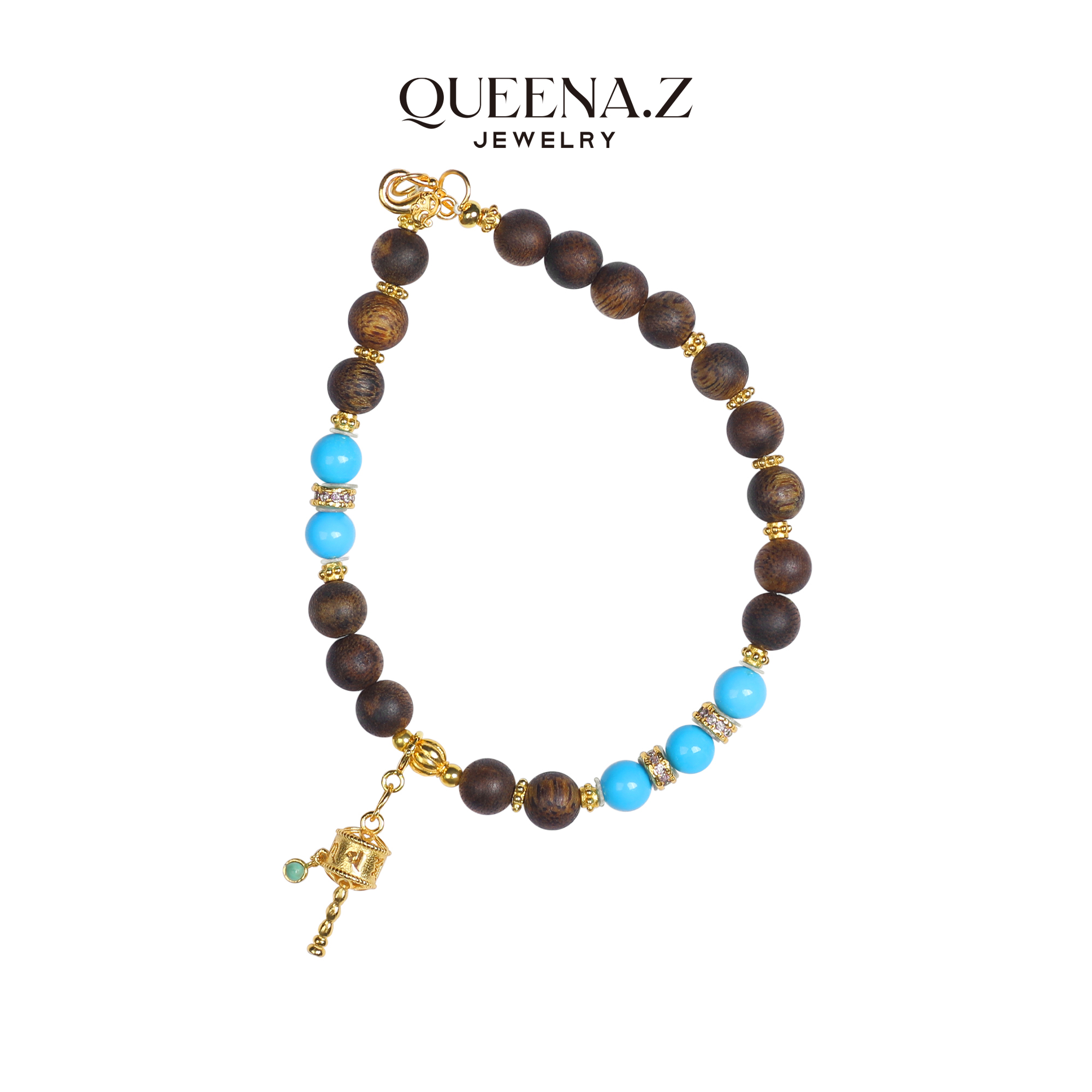 QUEENA.Z 新品设计师女士绿松手链qz990228001