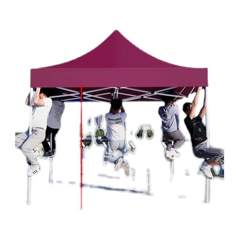 四脚防雨帐篷四角雨棚大伞户外遮阳棚摆摊加折叠厚帆布雨篷伸缩遮