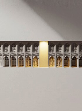 壁龛古道长廊夜灯走廊过道石膏z灯嵌入式民宿转角壁灯内嵌氛围灯