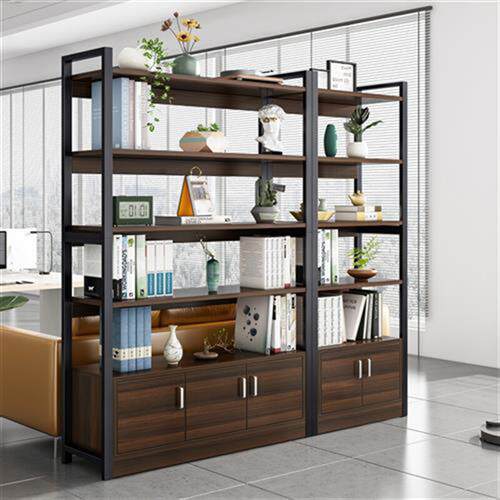 新品铁艺工业风置物架客厅落地隔断办公室书架收纳储物柜镂空展示