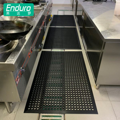 商用镂空防滑地垫酒店餐厅专用厨房地垫吸水防油耐油拼接橡胶垫