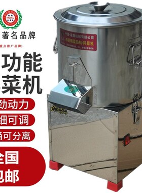 商用电动不锈钢切菜机碎菜机颗粒菜馅机打菜刹菜机绞菜Z机新款大
