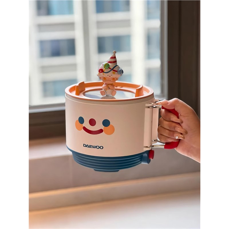 笑脸宿舍电煮锅小型泡泡玛特小功率多功能泡面锅小火锅蒸煮煎