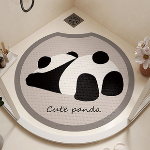 圆形吸盘地垫浴室防滑脚垫儿童卫生间H淋浴房洗澡防水防摔专用垫