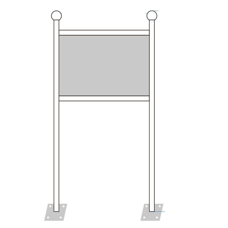 不锈钢宣传栏广告牌河道户外警示牌提示牌社区橱窗烤漆移动公告栏