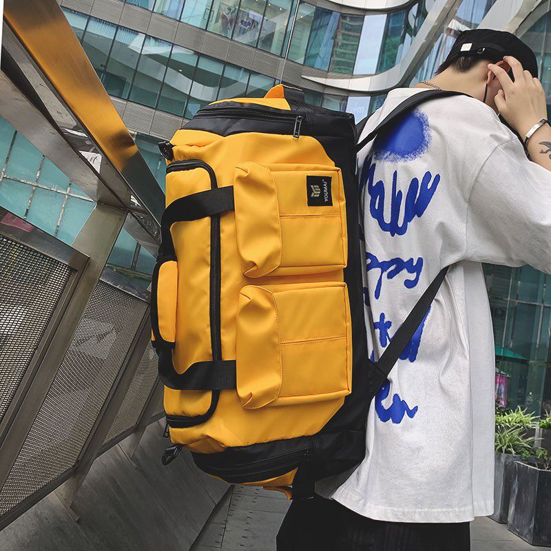 双肩旅行包女超大容量手提短途轻便行李袋干湿分离健身背包男外出