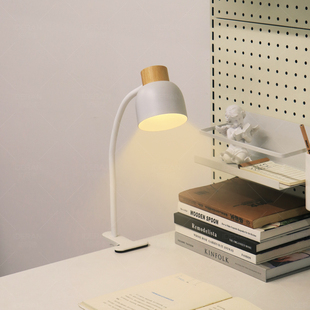 台灯宿舍大学生护眼学习专用床头书桌阅H读夹式usb插电超亮夹子灯