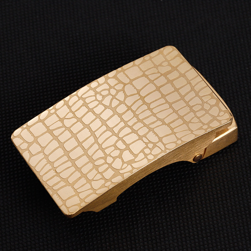 304不锈钢无牙自动扣皮带扣头商务无齿扣头配3O.5CM无孔无卡槽带