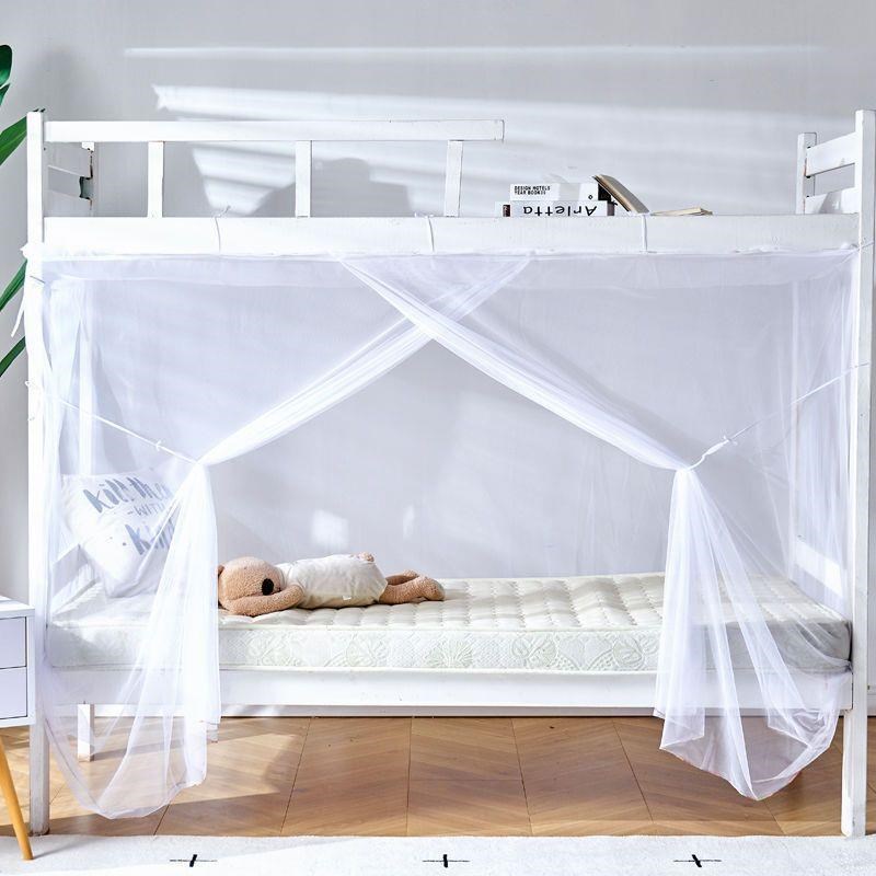 加密大学生蚊帐1米1.2米防尘顶单人床上下铺宿舍寝室0.9m双人1.5m