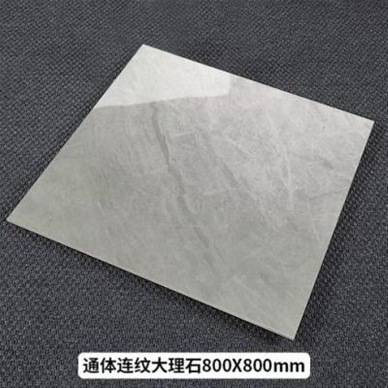 新款地板砖瓷砖网800x800灰色通体大理石抛釉客厅砖地砖工厂