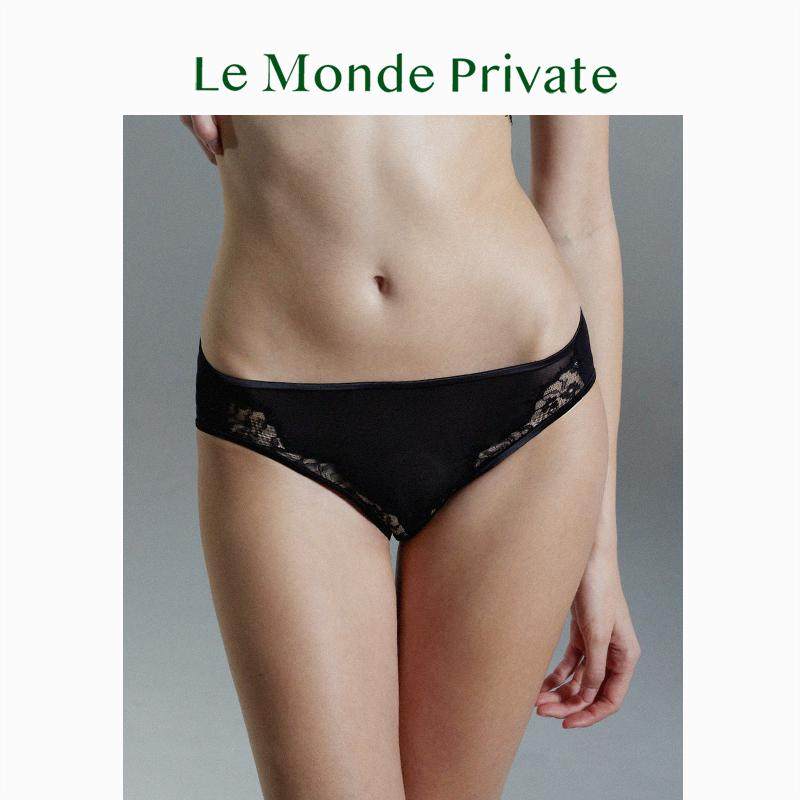 LeMondePrivate「悦己Engraving」列维斯蕾丝网纱拼接性感三角裤