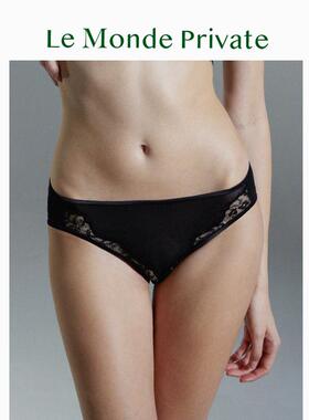 LeMondePrivate「悦己Engraving」列维斯蕾丝网纱拼接性感三角裤