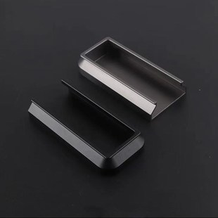 意式隐形衣柜门开槽极简灰拉手标配18板/22板/25板专用款