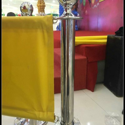 商场围栏舞台屏障围布餐厅咖啡店围栏广告banner不锈钢印LOGO定制