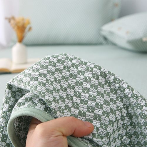 【高端A类老粗布】山东粗布提花纯棉加厚100%棉老粗布软凉席床单