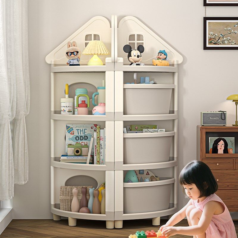 儿童收纳柜玩具置物架宝宝转角书架儿童房储物柜子多层收纳盒,住宅家具,儿童储物架/收纳架,淘宝优惠券,粉丝福利购,淘宝优惠卷