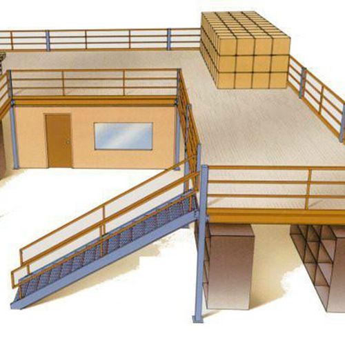 阁楼式货架仓库房二层平台货架工厂楼板楼梯隔层钢结构架四川