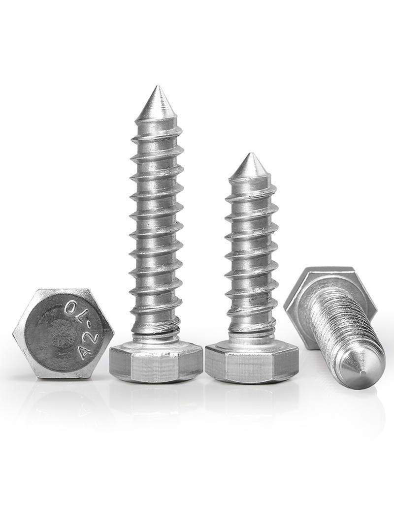 速发爆品304不锈钢盒装t全牙外六角自攻螺丝钉木螺钉大号螺栓木牙,农机/农具/农膜,播种栽苗器/地膜机,淘宝优惠券,粉丝福利购,淘宝优惠卷