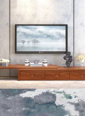 中式现代实木电视HB601A#柜家用实木经济型全小户客型卧厅室伸缩