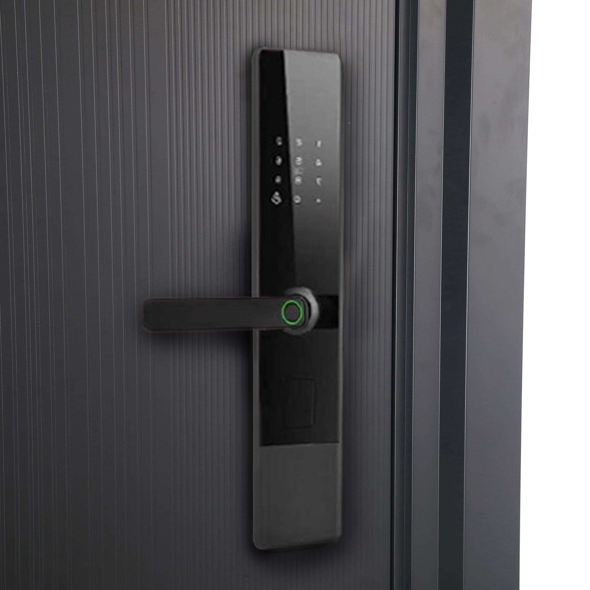 门家用简约甲端级防盗门小区高入户公锁寓酒582店进户门带指纹现