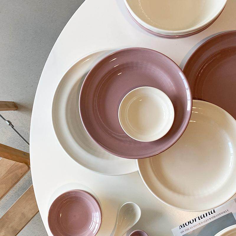 简约盘碗全碟家用套陶汤瓷餐具套装菜盘椭圆鱼大容701量碗混色组,美容美体仪器,其它面部美容工具配件,淘宝优惠券,粉丝福利购,淘宝优惠卷