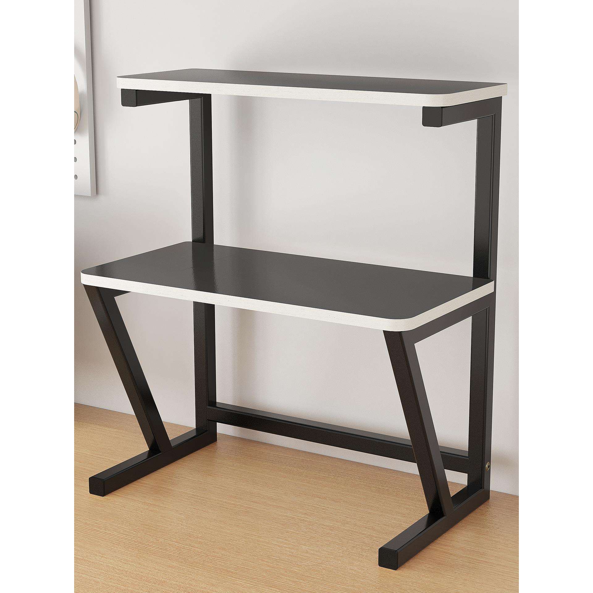 打印机置物架桌办上F99H9M6J台面双层面波微炉放桌置收纳支架公桌