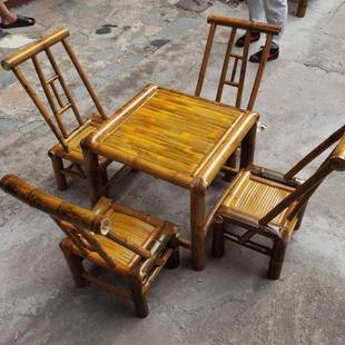 新中式茶台茶阳几手工竹制围炉茶桌台子桌椅煮套装PPA饮茶桌椅子