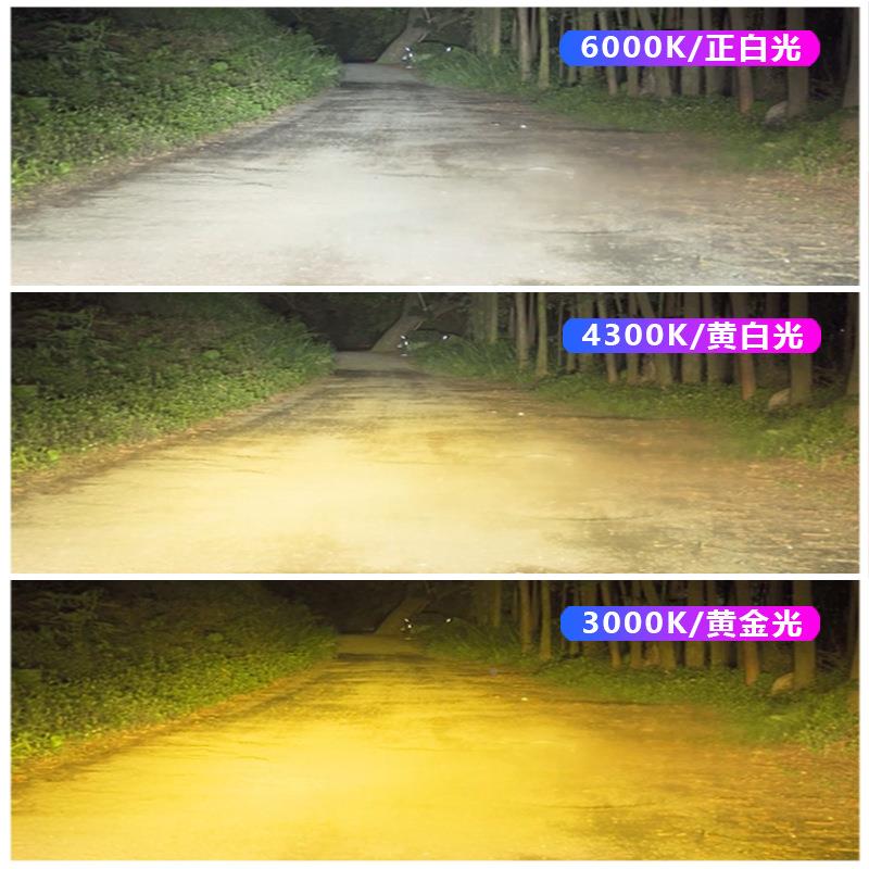 8前-22款长安光神骐T20专用大灯近光远车K803灯改装三色1白光灯泡