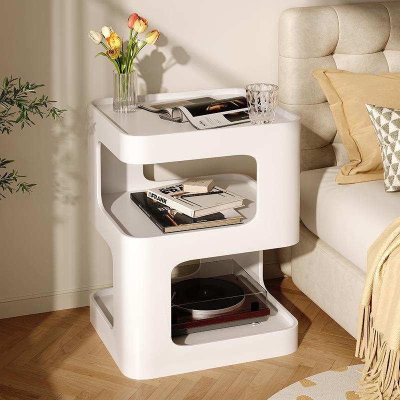 奶油ZNQ风边几几创意小茶发边柜物置架沙卧室角几现代简约铁艺床