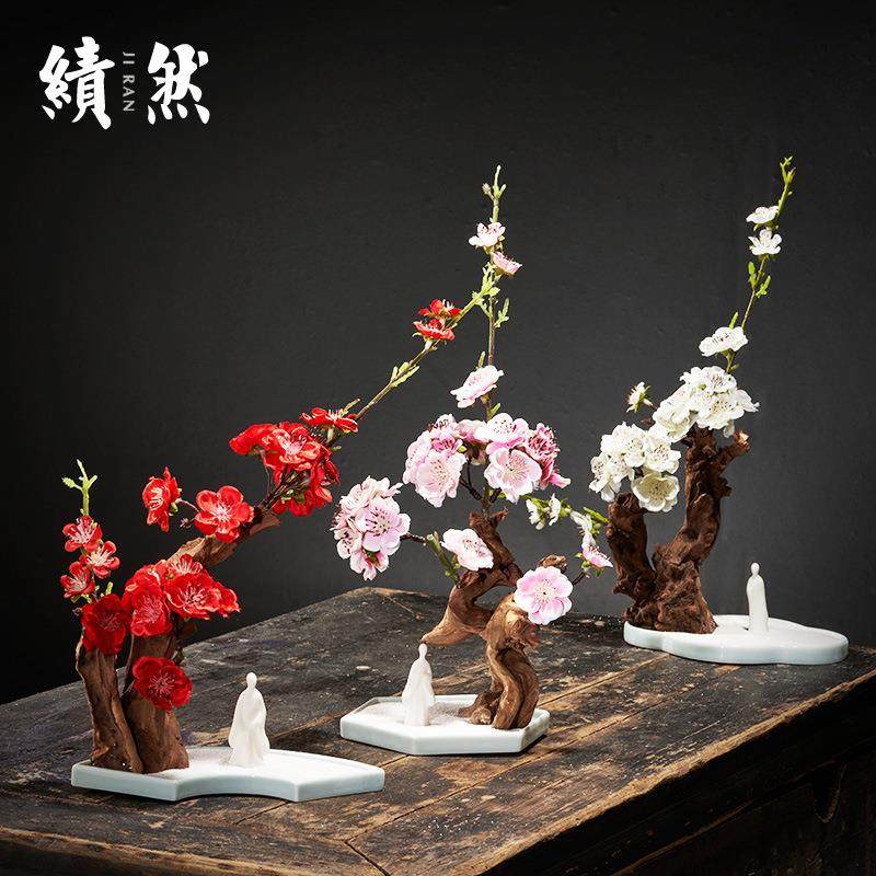 新中式办实根厅雕仿真植物假花盆景客29餐家居禅意摆件公室装木饰,农机/农具/农膜,其它农用工具,淘宝优惠券,粉丝福利购,淘宝优惠卷