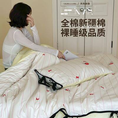 k5t猫少女2心纯棉床上四件套02新款全棉蝴蝶DLD结三被套宿舍床单
