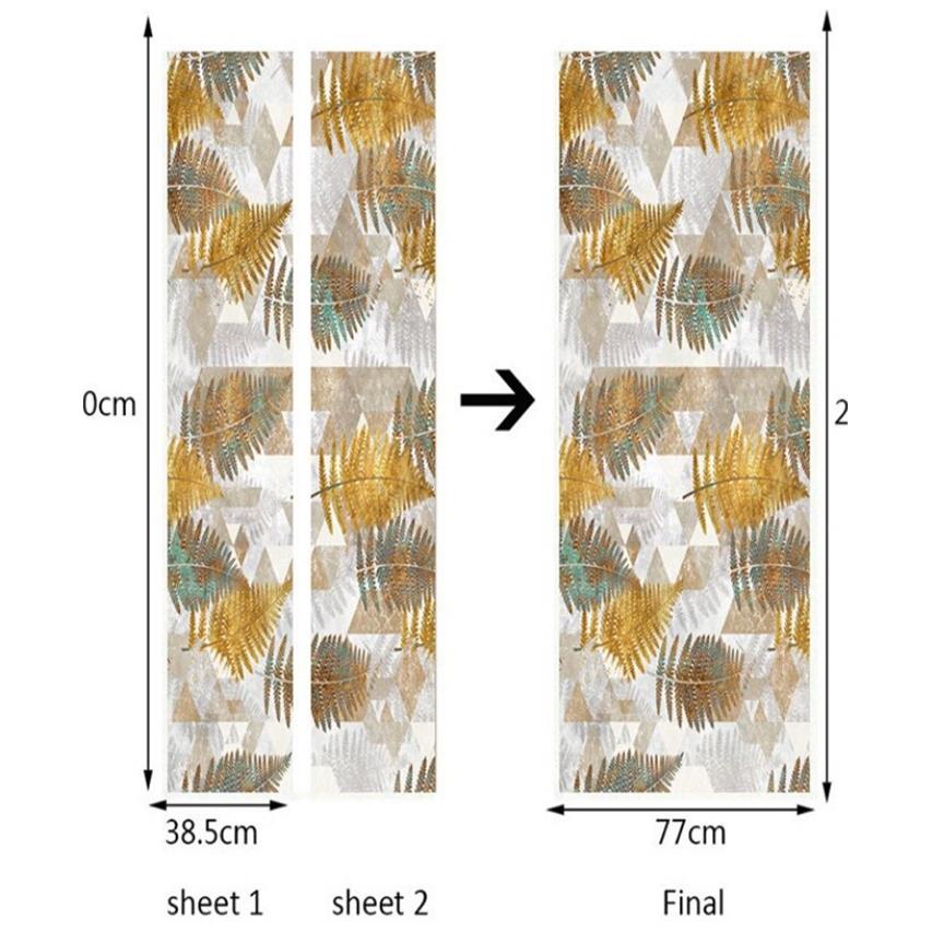 巨创跨贴境货源VC贴针纸P3D个性自粘门现代墙面M647装饰抽象黄色