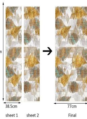 巨创跨贴境货源VC贴针纸P3D个性自粘门现代墙面M647装饰抽象黄色
