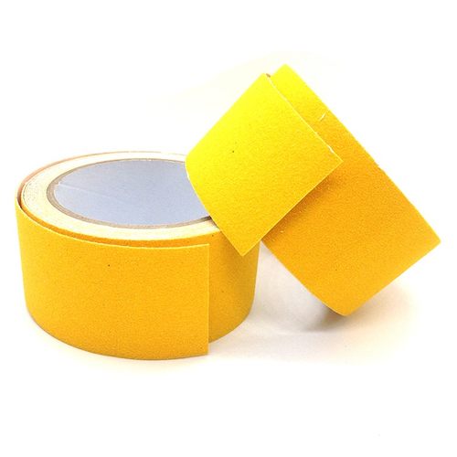 定做耐磨黄色磨砂防滑胶带5cm10cm20cm30cm宽5米长防水金刚砂贴条
